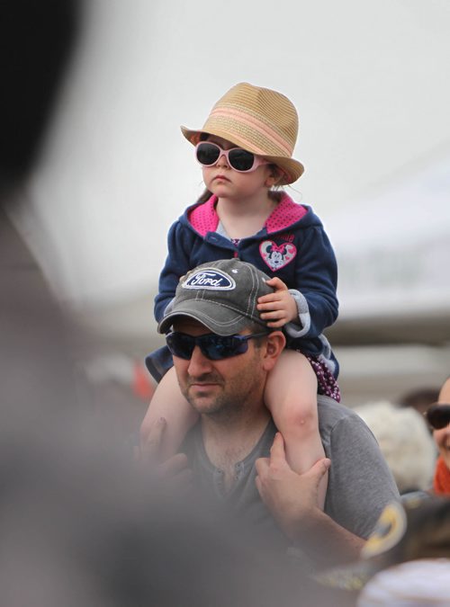 RUTH BONNEVILLE /  WINNIPEG FREE PRESS

Addy Cassell watches the  Norman Chief Memorial Dancers perform while hanging out on her dad (Corey's ) shoulders at the opening of the St. Norbert Farmer's Market  Saturday morning. 

Standup


May 20, 2017