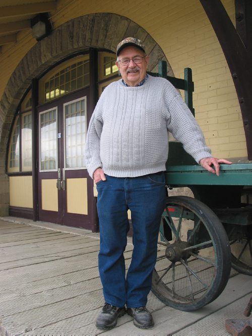 Canstar Community News May 16, 2017 - Bob Jones is a member of the Save the CPR Station committee of Portage Heritage Inc. and is working to restore the Portage la Prairie station and reopen it as an interpretive centre. (ANDREA GEARY/CANSTAR COMMUNITY NEWS)