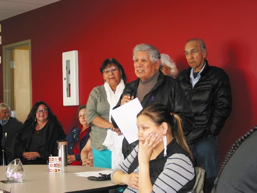 Canstar Community News May 17, 2017 - Nelson Tanner and other Elders spoke at the Southern Network of Care's office opening on May 17. The office is located on the second floor of Swan Lake First Nation's office and professional building in the RM of Headingley. (ANDREA GEARY/CANSTAR COMMUNITY NEWS)