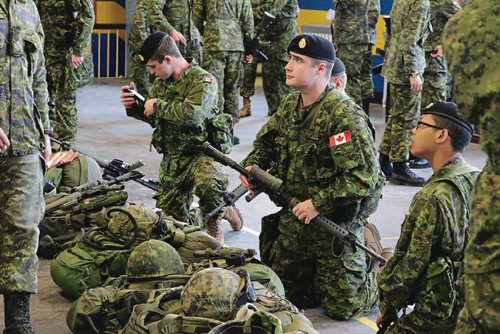 Canstar Community News May 16, 2017 - Members of the Fort Garry Horse receive instructions of the battle fitness training surrounding McGregor Armoury. (LIGIA BRAIDOTTI/CANSTAR COMMUNITY NEWS/TIMES)