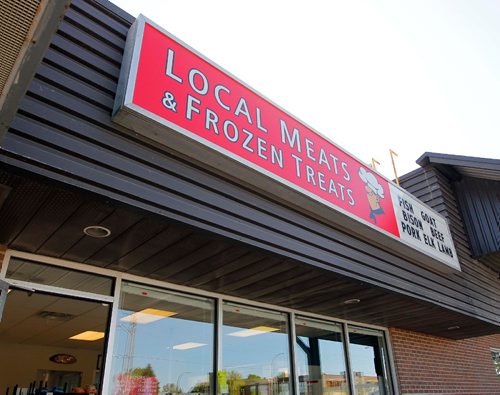 BORIS MINKEVICH / WINNIPEG FREE PRESS
Local Meats & Frozen Treats, 593 St. Anne's Rd.  Sunday Special feature on Ken Loney, 60, who opened Local Meats  & Frozen Treats  after a long, long career in the TV repair biz. Exterior of the store. DAVE SANDERSON STORY. May 24, 2017