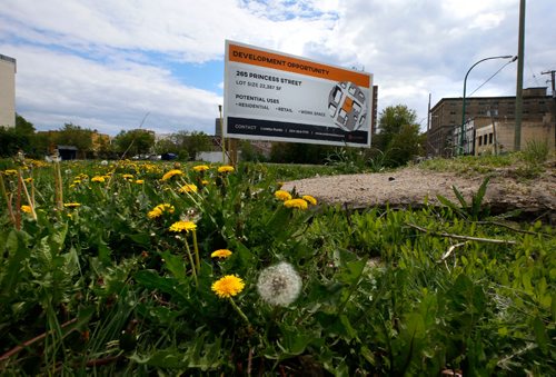 WAYNE GLOWACKI / WINNIPEG FREE PRESS

The vacant lot at 265 Princess St. (Vacant lot on the southeast corner of Princess St. and Logan Ave.), CentreVenture Development Corp. is taking another run at trying to find a developer to purchase the property and build a new mixed-use building on the site. Murray McNeill Real Estate column  May 26 2017