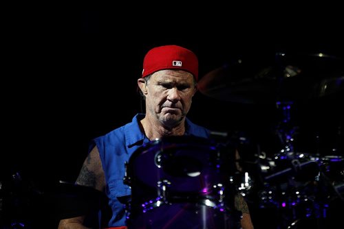 PHIL HOSSACK / WINNIPEG FREE PRESS  -   Red Hot Chili Pepper drummer Chad Smith at the MTS Centre Friday. See story..    -  May 26 2017