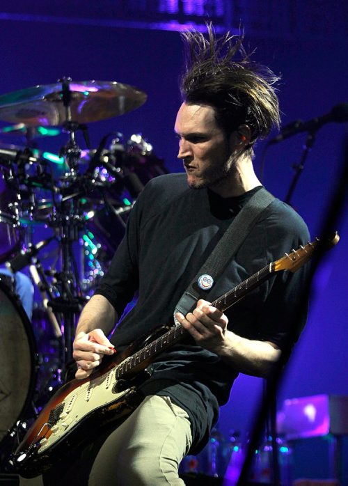 PHIL HOSSACK / WINNIPEG FREE PRESS  -   Red Hot Chili Pepper guitar player Josh Klinghoffer at the MTS Centre Friday. See story..    -  May 26 2017
