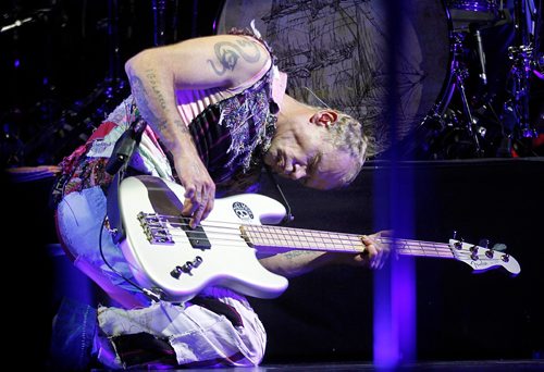 PHIL HOSSACK / WINNIPEG FREE PRESS  -   Red Hot Chili Pepper bassist Flea at the MTS Centre Friday. See story..    -  May 26 2017