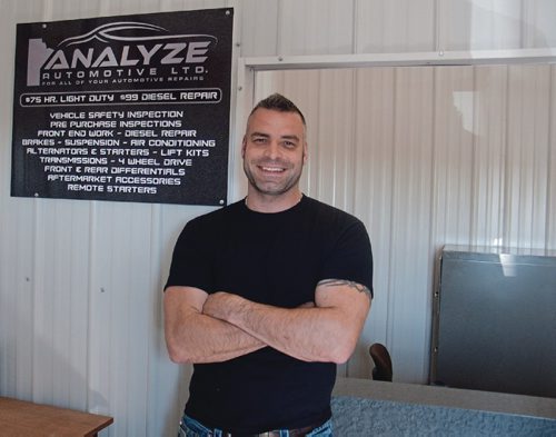 Canstar Community News May 25, 2017 - East St. Paul's Rob Dubych, formerly of Aggressive Auto, has opened up shop again with Analyze Automotive (2476 Wenzel St.). (SHELDON BIRNIE/CANSTAR/THE HERALD)
