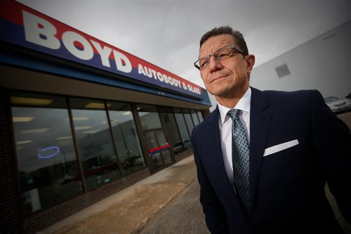 JOHN WOODS / WINNIPEG FREE PRESS
Brock Bulbuck, CEO of The Boyd Group, is photographed at their headquarters in Winnipeg Monday, May 29, 2017. The Boyd Group has acquired Assured Automotive.