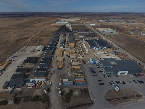 Here are a couple of pictures shot from a drone of the Matix Lumber Inc. yard and a bunch of homes that are in various stages of construction that will be move to Lake St. Martin between June 1 and Nov. 1. (150 this year, 190 in total).
for Winnipeg Free Press