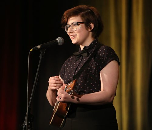 JASON HALSTEAD / WINNIPEG FREE PRESS

Ezri Smith, a Westwood Collegiate student, performs at the 20th annual Manitoba Teachers' Society Young Humanitarian Awards, on May 24, 2017 at the Fairmont Hotel. (See Social Page)