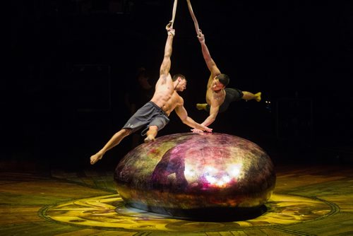 MIKE DEAL / WINNIPEG FREE PRESS
Strap Act performers Vitali Tomanov (left) and Marat Dashempilov (right) during rehearsal at Cirque du Soleil's production of Kurios which will be running from June 2 to July 9th.
170531 - Wednesday, May 31, 2017.