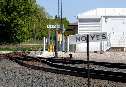 WAYNE GLOWACKI / WINNIPEG FREE PRESS

The rail line from Noyes,Minn. across the Canadian border to Emerson, Mb. Carol Sanders May 31 2017