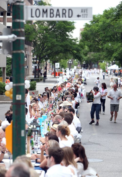 JASON HALSTEAD / WINNIPEG FREE PRESS

The Table for 1200 More on Rorie Street in the east Exchange and around the Richardson Building on June 3, 2017. (See Social Page)