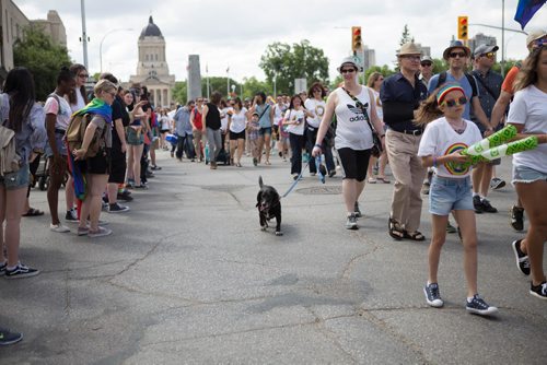 JEN DOERKSEN/WINNIPEG FREE PRESS
Thousands of Winnipeggers came out to support the 30th annual Pride Parade that marched from the Legislative Building to The Forks. Sunday, June 4, 2017.