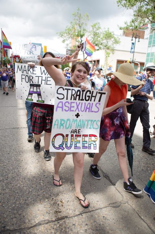 JEN DOERKSEN/WINNIPEG FREE PRESS
Historically Pride started as a protest against unjust policies against gay people. Today people of all sorts of orientations, including asexual, are marching in the Pride Parade. Sunday, June 4, 2017.