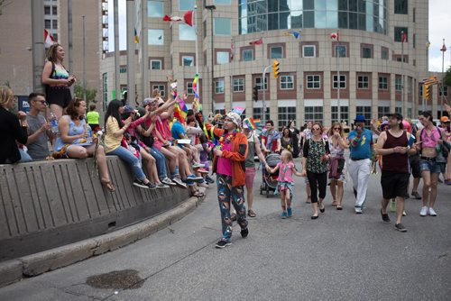 JEN DOERKSEN/WINNIPEG FREE PRESS
Thousands of Winnipeggers rallied, danced and marched in the 30th annual Pride Parade. Sunday, June 4, 2017.