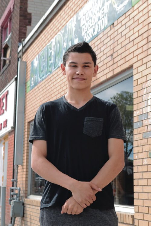 Canstar Community News May 30, 2017 - Brandon Chartran, a CEDA-Pathways student, said hes excited for the upcoming Merchants Corner. (LIGIA BRAIDOTTI/CANSTAR COMMUNITY NEWS/TIMES)