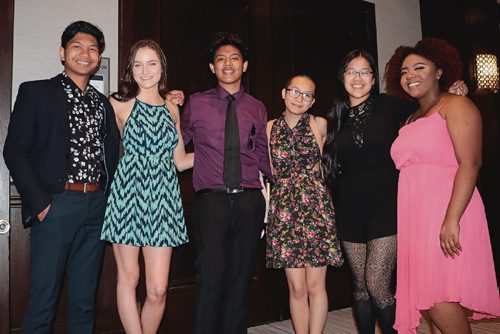 Canstar Community News May 24, 2017 - Charles Apolinario, Sarah Baldwin, Arjay Certeza, Jeanette Reyes, Venus Ramos, and Jayda Hope are six of the 12 core members of Peace of Mind 204. They were the winners of The Manitoba Teachers Society 20th annual Young Humanitatian Awards. (LIGIA BRAIDOTTI/CANSTAR COMMUNITY NEWS/TIMES)