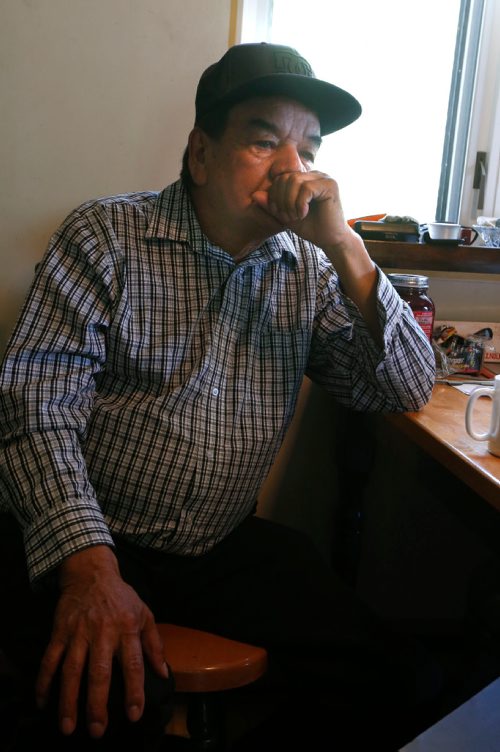 WAYNE GLOWACKI / WINNIPEG FREE PRESS

Dauphin River First Nation elder Norman Stagg interviewed regarding the state of commercial fishing and the new housing in his community.   For Bill Redekop story. June 9  2017