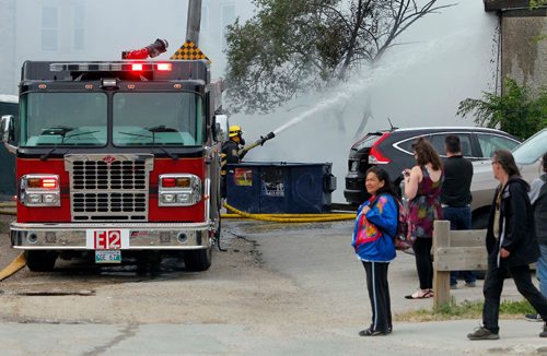 BORIS MINKEVICH / WINNIPEG FREE PRESS
Fire scene in the back of Sun Wah Supermarket, 303 King St. June 13, 2017
