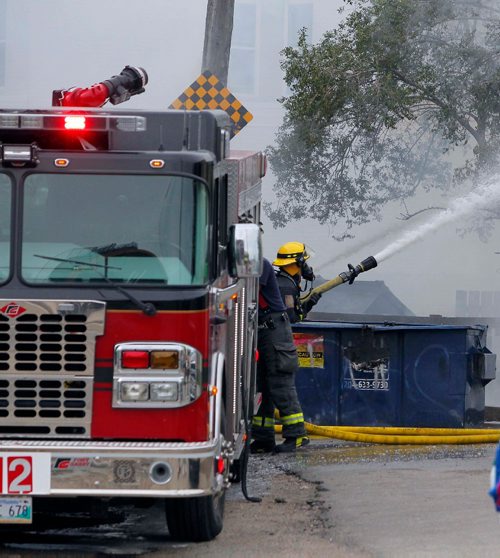 BORIS MINKEVICH / WINNIPEG FREE PRESS
Fire scene in the back of Sun Wah Supermarket, 303 King St. June 13, 2017
