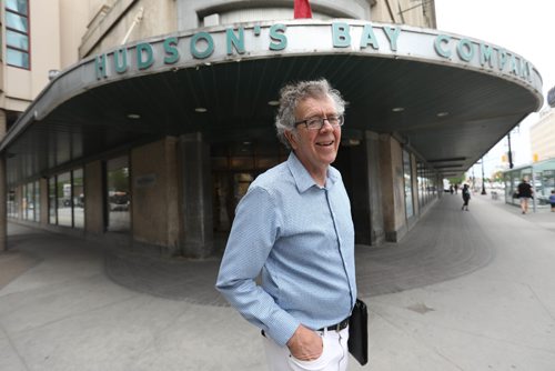 RUTH BONNEVILLE / WINNIPEG FREE PRESS

49.8 - The Bay reimagined.
Two architects involved in the Bay Building story. Photo of one of them,  Dudley Thompson, outside Bay building downtown.
See Dan Lett story

June 13, 2017