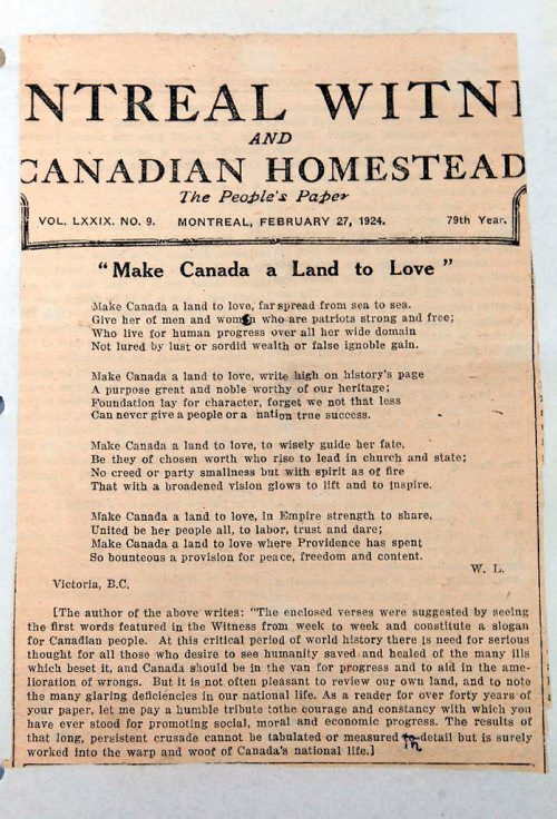 BORIS MINKEVICH / WINNIPEG FREE PRESS
150th anniversary of Canada. Jean Lothian from winnipeg has some old newspaper clippings for a Randy Turner story. Here is copy shots of the articles. June 14, 2017
