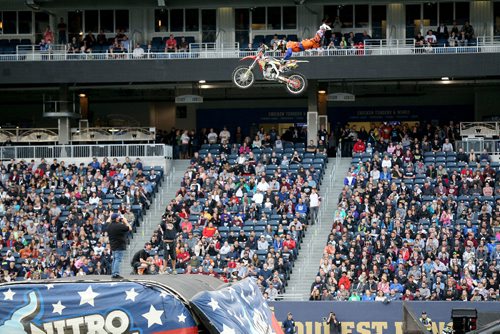 TREVOR HAGAN / WINNIPEG FREE PRESS
Nitro Circus performers at Investors Group Field, Wednesday, June 14, 2017.