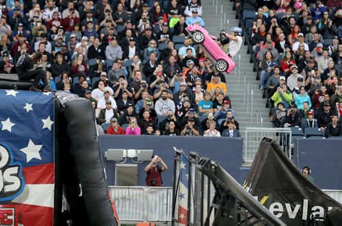 TREVOR HAGAN / WINNIPEG FREE PRESS
Nitro Circus performers at Investors Group Field, Wednesday, June 14, 2017.