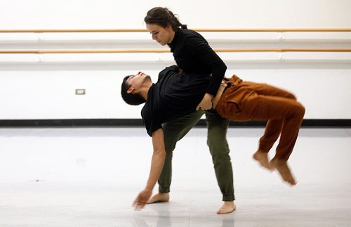 PHIL HOSSACK / WINNIPEG FREE PRESS  -.Visiting Mexican artists Jorge Rebollo and Maria Gomez perform a duet Friday at the School of Contemporary Dance. Holly Harris story.   -  June 16, 2017