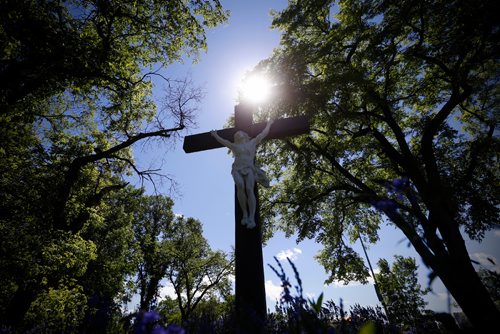 JOHN WOODS / WINNIPEG FREE PRESS
A religious statue at St Boniface Cathedral in Winnipeg photographed Monday, June 19, 2017.

