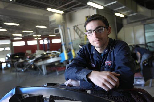 RUTH BONNEVILLE / WINNIPEG FREE PRESS

Feature 2017 Project: Thomas has his portrait taken during his final school days working at Meyer's Collision and Glass.  His future plans are to continue working and training in the  auto mechanic field.   Final photos of The class of 2017 students in their graduating year from Glenlawn Collegiate in 207.  See story on 13 year documentary on a group of students  who were documented and photographed from their 1st year in kindergarden in Windsor School to their graduating year in 2017 at Glenlawn Collegiate. 


June 20, 2017