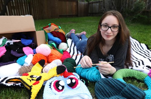 RUTH BONNEVILLE / WINNIPEG FREE PRESS

Feature 2017 Project: Julianna works on her new-found-love, crocheting in her backyard.  She loves crocheting so much that she decided to start a small business creating pieces she loves after her work became a hot seller during her final year of school.   Julianna moved to the east coast for a number of years  but returned to Winnipeg and finished her final year of school at Glenlawn. 
  Final photos of The class of 2017 students in their graduating year from Glenlawn Collegiate in 207.  See story on 13 year documentary on a group of students  who were documented and photographed from their 1st year in kindergarden in Windsor School to their graduating year in 2017 at Glenlawn Collegiate. 


June 20, 2017