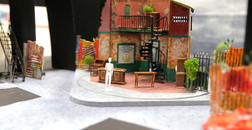 BORIS MINKEVICH / WINNIPEG FREE PRESS
Rainbow Stage stage project. Little Shop Of Horrors. In this photo set designer Lisa Hanchareks scale model of her creation. May 30, 2017
