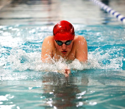 JUSTIN SAMANSKI-LANGILLE / WINNIPEG FREE PRESS
Team Manitoba para-athlete Matt Miller practices his breast stroke at the Civic pool Thursday. Miller will be competing in the upcoming Canada Games.
170622 - Thursday, June 22, 2017.