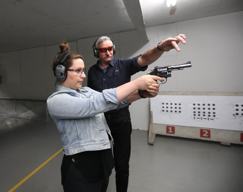 RUTH BONNEVILLE / WINNIPEG FREE PRESS

 FP columnist  Jen Zoratti,  gets trained by Dave Brown, the gun guy in Winnipeg, specializing in on-set handling and gun safety. Photos for this months  Jen Tries  of  Jen getting similar on-set gun training as  Keanu Reeves received when he was shooting in town recently at Gateway Gun Club Friday.  

See Jen Zoratti story.  


June 23, 2017