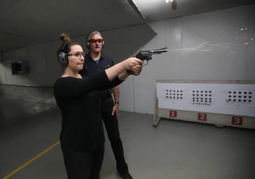 RUTH BONNEVILLE / WINNIPEG FREE PRESS

 FP columnist  Jen Zoratti,  gets trained by Dave Brown, the gun guy in Winnipeg, specializing in on-set handling and gun safety. Photos for this months  Jen Tries  of  Jen getting similar on-set gun training as  Keanu Reeves received when he was shooting in town recently at Gateway Gun Club Friday.  

See Jen Zoratti story.  


June 23, 2017