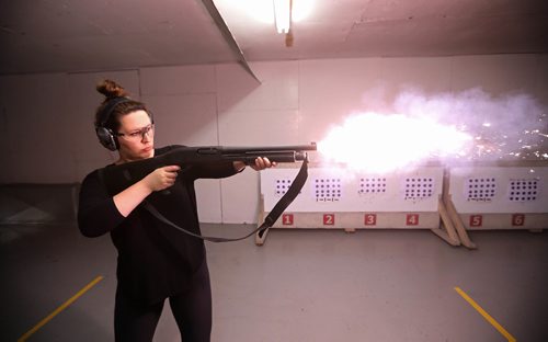 RUTH BONNEVILLE / WINNIPEG FREE PRESS

 FP columnist  Jen Zoratti,  gets trained by Dave Brown, the gun guy in Winnipeg, specializing in on-set handling and gun safety. Photos for this months  Jen Tries  of  Jen getting similar on-set gun training as  Keanu Reeves received when he was shooting in town recently at Gateway Gun Club Friday.  Jen learns to shoot blanks with Remington Shotgun. 

See Jen Zoratti story.  


June 23, 2017