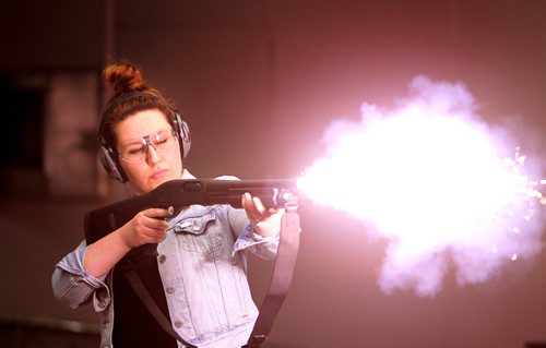 RUTH BONNEVILLE / WINNIPEG FREE PRESS

 FP columnist  Jen Zoratti,  gets trained by Dave Brown, the gun guy in Winnipeg, specializing in on-set handling and gun safety. Photos for this months  Jen Tries  of  Jen getting similar on-set gun training as  Keanu Reeves received when he was shooting in town recently at Gateway Gun Club Friday.   Jen learns to shoot blanks with Remington Shotgun.  

See Jen Zoratti story.  


June 23, 2017