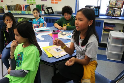 Canstar Community News June 12, 2017 - Robertson School Grade 5 student Henni Biag talks about Canadian history and she has learned this year. (LIGIA BRAIDOTTI/CANSTAR COMMUNITY NEWS/TIMES)