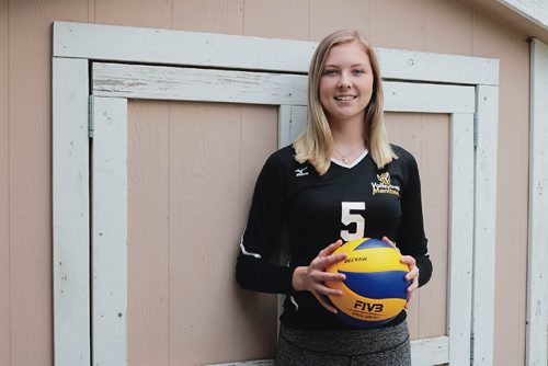 Canstar Community News June 8, 2017 - Averie Allard will be playing volleyball for Team Manitoba at the 2017 Canada Summer Games. (LIGIA BRAIDOTTI/CANSTAR COMMUNITY NEWS/TIMES)