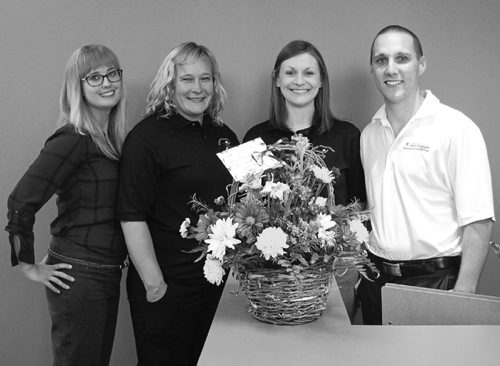 Canstar Community News (From left) The Complete Physio team of Kara Hordal, Elyse Copp, and Myles and Bohdanka Willis  opened up shop at #3 - 1115 Gateway Rd. on June 14. (SHELDON BIRNIE/CANSTAR/THE HERALD)