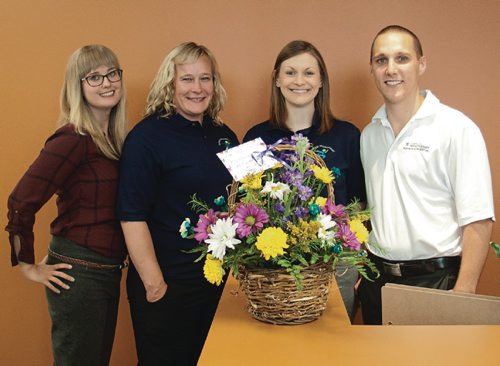 Canstar Community News (From left) The Complete Physio team of Kara Hordal, Elyse Copp, and Myles and Bohdanka Willis  opened up shop at #3 - 1115 Gateway Rd. on June 14. (SHELDON BIRNIE/CANSTAR/THE HERALD)