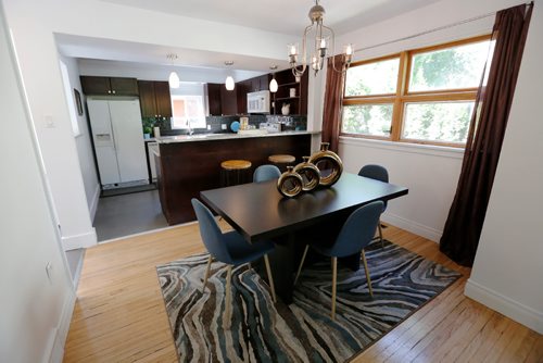 JUSTIN SAMANSKI-LANGILLE / WINNIPEG FREE PRESS
The dining room of 540 Oakenwald is just off of the living room and leads into the kitchen and main floor bathroom.
170627 - Tuesday, June 27, 2017.