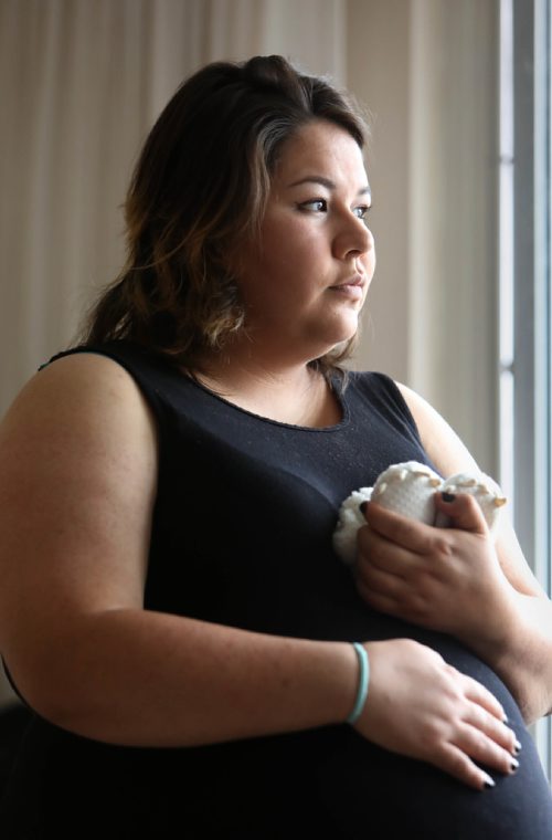 RUTH BONNEVILLE / WINNIPEG FREE PRESS


Serissa  McKay who is  8 months pregnant with her and her partner, Daniel Monkman's, first child (he is with her in some photos) is concerned about the child after she said  she was  given the wrong drug by her doctors receptionist that was meant to induce labor in a woman who had miscarried.  Her baby survived the mishap but she is concerned about its well being and about  the same doctor delivering her child.   
See Jane Gerster, story. 
 

June 28, 2017