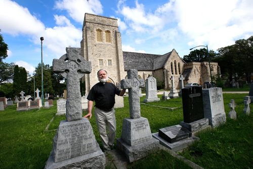 WAYNE GLOWACKI / WINNIPEG FREE PRESS

Faith Page. The Very Rev. Paul Johnson¤outside the St. John's Anglican Cathedral at 135 Anderson Ave.  Brenda Suderman.  June 29   2017