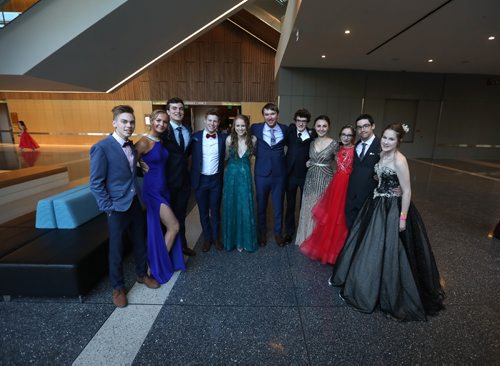 RUTH BONNEVILLE / WINNIPEG FREE PRESS

49.8 Feature: Class of  2017 Project:    
Group photo with some of the students who started kindergarden together at Windsor school taken at graduation dinner.  Names from left: Avery, Sydney, Quinn, Griffin, Hailey, Garrett, Noah,  Aby, Julianna, Thomas and Sarah.   

Final photos of The class of 2017 students (15),  on their graduation day from Glenlawn Collegiate.  Their convocation ceremony was held at The RBC Convention Centre on June 26th 2017 as well as their dinner and dance later that evening.  
See story on WFP's 13 year documentary on a group of students  who the Free Press followed and photographed from their 1st year in kindergarden in Windsor School to their graduating year in 2017 at Glenlawn Collegiate. 

See Doug Speirs story.  

June 26, 2017