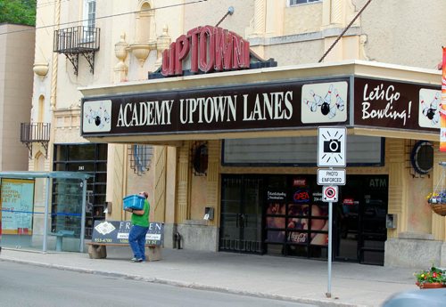 BORIS MINKEVICH / WINNIPEG FREE PRESS
FILE PHOTOS - Academy Uptown Lanes. Bowling lanes that are shutting down. Interesting features on the building. June 29, 2017
