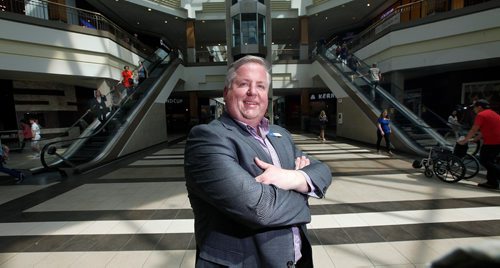 PHIL HOSSACK / WINNIPEG FREE PRESS  -   PETER HAVENS poses in centre court at Polo Park. He's the malls new general manager, for a story on retail vacancy rates and how the opening of the new Outlet Collection Winnipeg factory outlet mall in early May has impacted traffic and sales volumes at some of citys regional malls. See Murray McNeill's story.  -  June 26, 2017
