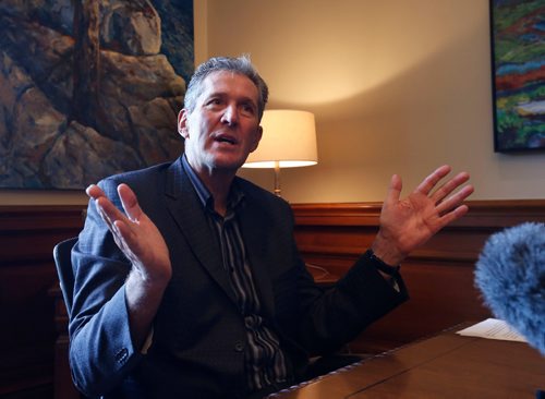 WAYNE GLOWACKI / WINNIPEG FREE PRESS

Premier Brian Pallister at the news conference in the Manitoba Legislative building Friday. Larry Kusch story  June 30   2017