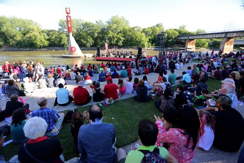 TREVOR HAGAN / WINNIPEG FREE PRESS
Mariachi Ghost performs on the Port Stage during Canada Day and Canada 150 celebrations at The Forks, Saturday, July 1, 2017.